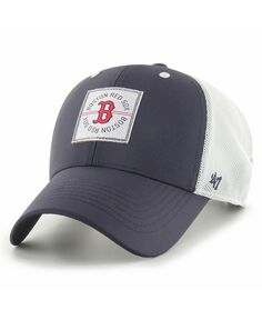 Мужская темно-синяя регулируемая кепка Boston Red Sox Disburse MVP Trucker &apos;47 Brand