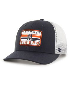 Мужская темно-синяя регулируемая кепка Detroit Tigers Drifter Trucker &apos;47 Brand