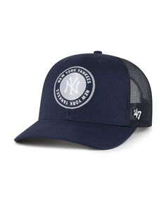 Мужская темно-синяя регулируемая кепка New York Yankees представляет Trucker &apos;47 Brand