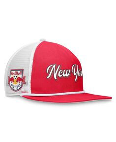 Мужская фирменная красно-белая кепка New York Red Bulls True Classic Golf Snapback Fanatics