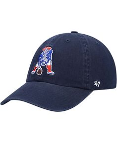 Мужская темно-синяя регулируемая кепка New England Patriots &apos;47 Clean Up Legacy &apos;47 Brand
