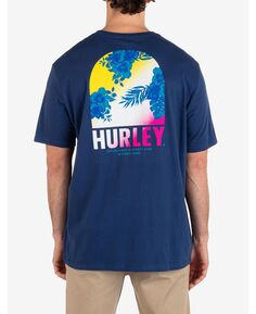 Мужская рваная футболка с короткими рукавами на каждый день Hurley