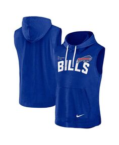 Мужская толстовка без рукавов с капюшоном Heather Royal Buffalo Bills Nike