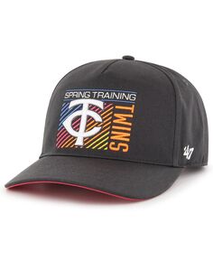 Мужская угольная кепка Snapback Minnesota Twins 2023 Spring Training Reflex Hitch Snapback &apos;47 Brand