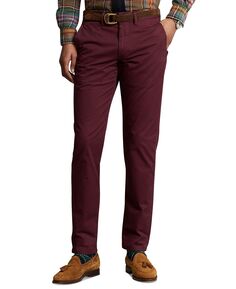Мужские эластичные брюки-чиносы прямого кроя Polo Ralph Lauren