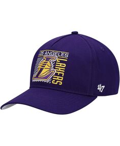Мужская фиолетовая кепка Los Angeles Lakers Reflex Hitch &apos;47 Snapback &apos;47 Brand