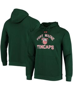 Мужской зеленый флисовый пуловер с капюшоном реглан Fort Wayne TinCaps на весь день Under Armour