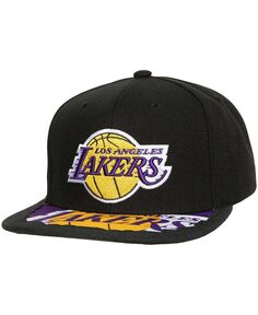 Мужская черная бейсболка Los Angeles Lakers Munch Time Snapback Mitchell &amp; Ness