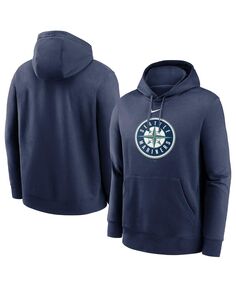 Мужской темно-синий пуловер с капюшоном с логотипом Seattle Mariners Alternate Club Nike