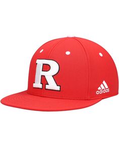 Мужская бейсбольная бейсболка Scarlet Rutgers Scarlet Knights On-Field adidas