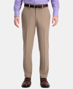 Мужские классические брюки зауженного кроя Cool 18 Pro, эластичные, влагоотводящие в четырех направлениях, без глажки Haggar