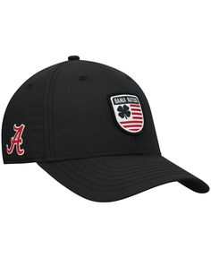 Мужская черная кепка Alabama Crimson Tide Nation Shield Snapback Black Clover