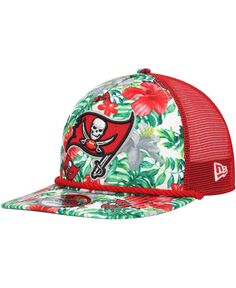 Мужская белая бейсболка Tampa Bay Buccaneers Botanical 9FIFTY Snapback New Era