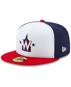 Мужская белая бейсболка Washington Nationals Alternate 2 2020 Authentic Collection On-Field 59FIFTY. New Era