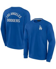 Супермягкий пуловер с круглым вырезом Royal Los Angeles Dodgers для мужчин и женщин Fanatics Signature