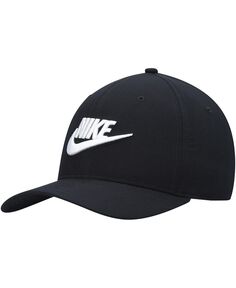 Мужская черная гибкая шляпа Classic99 Futura Swoosh Performance Nike
