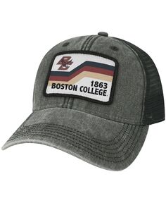 Мужская черная кепка Boston College Eagles Sun &amp; Bars Dashboard Trucker Snapback Legacy Athletic