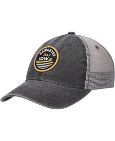 Мужская черная кепка Iowa Hawkeyes Sunset Dashboard Trucker Snapback Legacy Athletic