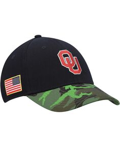 Мужская черная камуфляжная регулируемая кепка Oklahoma Early Veterans Day 2Tone Legacy91 Jordan