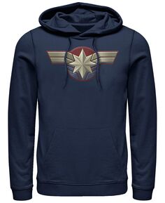 Мужской костюм Капитана Марвел с логотипом на груди, пуловер с капюшоном Marvel Fifth Sun