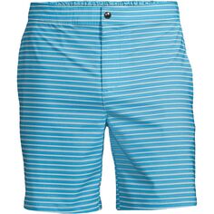 Мужские гибридные шорты для плавания 7 дюймов на подкладке Lands&apos; End