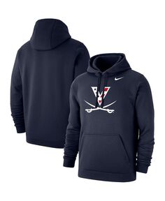 Мужской темно-синий флисовый пуловер с капюшоном Virginia Cavaliers Red, White &amp; Hoo Club Nike