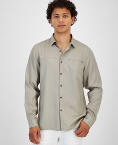 Мужская классическая рубашка класса люкс с длинными рукавами I.N.C. International Concepts