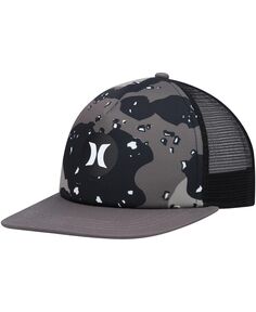 Мужская черная кепка Balboa Trucker Snapback антрацитового цвета Hurley