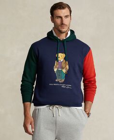 Мужская флисовая толстовка с капюшоном-поло Big &amp; Tall Bear Polo Ralph Lauren