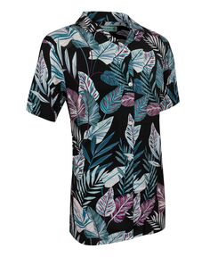 Мужская повседневная гавайская рубашка на пуговицах – с коротким рукавом – больших размеров Mio Marino