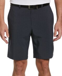 Мужские шорты для гольфа с мини-геопринтом без плоской передней части, 9 дюймов PGA TOUR