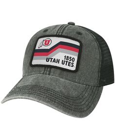 Мужская черная кепка Utah Utes Sun &amp; Bars Dashboard Trucker Snapback Legacy Athletic