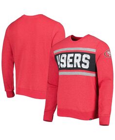 Мужской пуловер с принтом Scarlet San Francisco 49ers Bypass Tribeca &apos;47 Brand