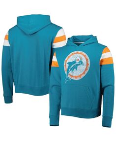 Мужской пуловер с капюшоном Aqua Miami Dolphins Legacy Premier Nico &apos;47 Brand