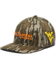 Мужская кепка Mossy Oak Camo West Virginia Mountaineers Bottomland Flex Hat Columbia