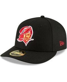Мужская черная приталенная шляпа Tampa Bay Buccaneers Omaha Throwback Low Profile 59FIFTY New Era