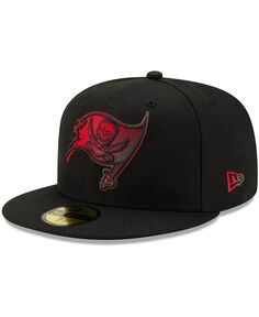 Мужская черная приталенная шляпа с логотипом Tampa Bay Buccaneers 59FIFTY New Era