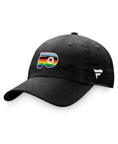 Мужская черная регулируемая кепка с фирменным логотипом Philadelphia Flyers Team Pride Fanatics