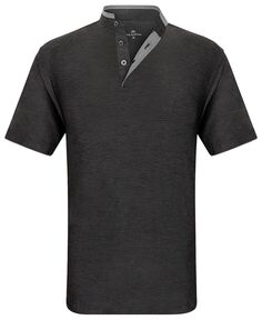 Мужская рубашка-поло на пуговицах с коротким рукавом и контрастной окантовкой Mio Marino