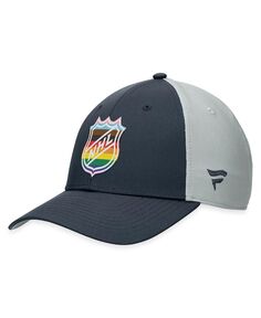 Мужская темно-серая мужская кепка NHL Authentic Pro Pride Snapback Fanatics