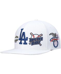 Мужская белая шерстяная кепка Los Angeles Dodgers All-Star Multi Hit Snapback Pro Standard