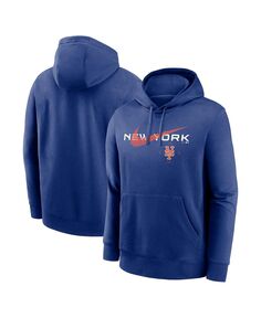 Мужской пуловер с капюшоном Royal New York Mets Big and Tall Nike