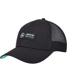 Мужская черная регулируемая кепка Mercedes-AMG Petronas F1 Team Trucker Puma