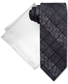 Мужской комплект с квадратным галстуком и нагрудным платком с рисунком пейсли Steve Harvey