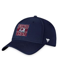 Мужская фирменная темно-синяя кепка Colorado Avalanche в форме чемпионов Кубка Стэнли 2022 Hometown Flex. Fanatics