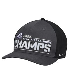 Мужская черная бейсболка TCU Horned Frogs College Football Playoff 2022 Fiesta Bowl Champions, раздевалка CL99 Nike