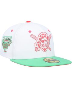 Мужская белая, зеленая приталенная шляпа Pittsburgh Pirates Watermelon Lolli 59FIFTY New Era