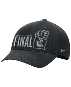 Мужская черная регулируемая шляпа Gonzaga Bulldogs 2021 NCAA для мужского баскетбольного турнира March Madness Final Four Bound L91 Nike