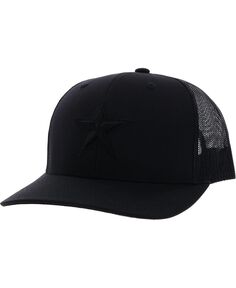 Мужская черная регулируемая шляпа Dallas Cowboys Star Trucker Hooey