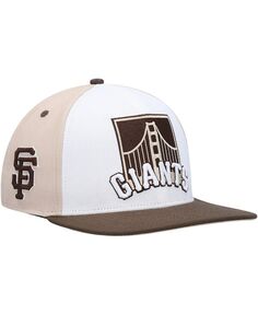 Мужская белая, коричневая кепка San Francisco Giants Chocolate Ice Cream Drip Snapback Pro Standard